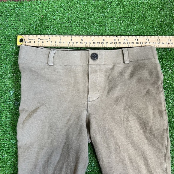 Tuff Rider Youth Equestrian Riding Tights SZ 14 Breeches (3) Khaki Riding Pants - Picture 11 of 16
